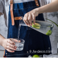 Pot de jus de jug en verre résistant à 500 ml de la chaleur